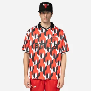 Chicago Bulls NBA Soccer T-Shirt Red