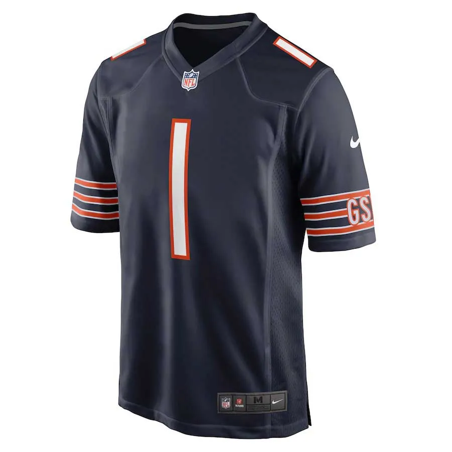 Justin Fields Chicago Bears Youth Navy Blue Nike Game Replica Jersey